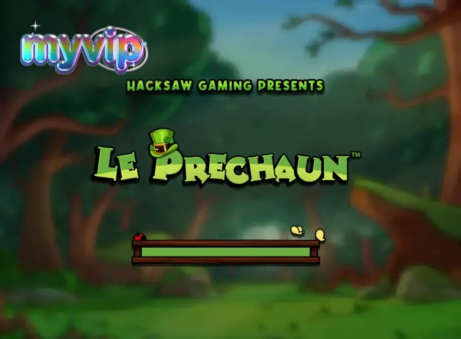 Tampilan visual slot Le Prechaun dengan karakter rakun dan grid permainan