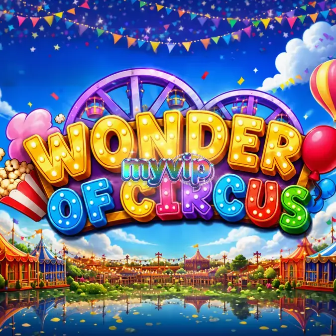 Tampilan antarmuka slot Wonder of Circus pada perangkat seluler
